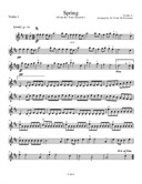 Spring from the Four Seasons for Elementary to Middle School Age Youth String Orchestras - The Violin 1 Part