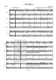 Fur Elise (Score with Violin 3 replacing Viola): A String Orchestra Arrangement for Elementary to Middle School Age Youth Orchestras!