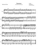 Summer from the Four Seasons for Elementary to Middle School Age Youth String Orchestras - The Rehearsal Piano Part
